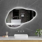 Badrumsspegel Lyfco med LED-Belysning 100x65 cm