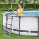 Poolpaket Bestway Steel Pro Max Ø3,66m 100cm Stålramspool Ovanmark med Filterpump