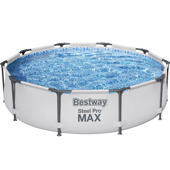 Stålramspool Bestway Steel Pro Max Ø3m Ovanmarkspool Grå