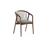 Matstol Bark Noira med Armstöd