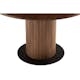 Matbord Bark Noira Runt Bord 120cm med Ribbor