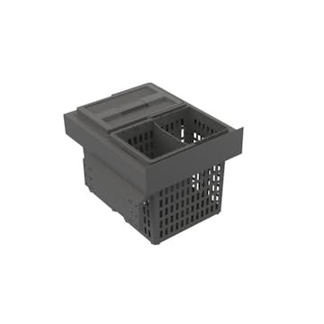 Källsorteringskärhållare Beslag Design Select Side Eco Mörkgrå
