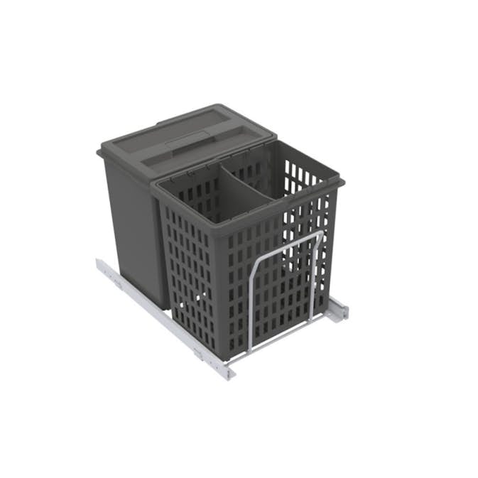 Källsorteringskärhållare Beslag Design Select Basic Eco Mörkgrå