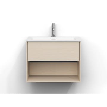 Tvättställsskåp Svedbergs Epos 60x45 med 1 Låda och 1 Öpen Hylla