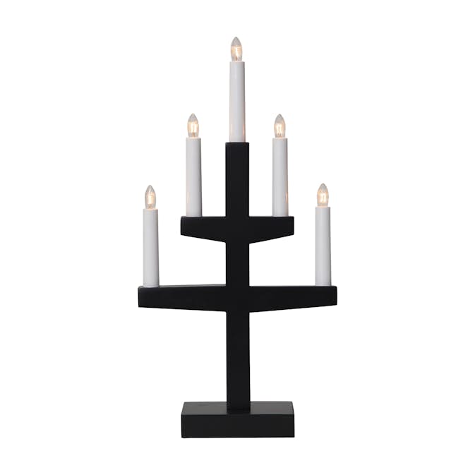 Ljusstake Star Trading Trapp 5-armad Adventsljusstake