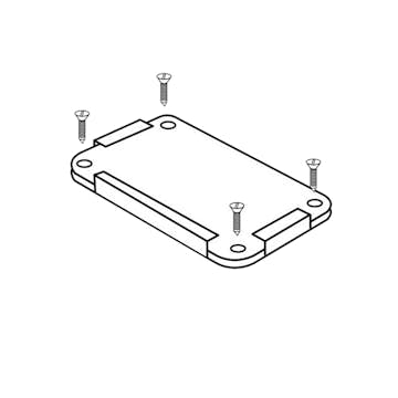 Monteringsbeslag Hortus till Dubbel Kassett