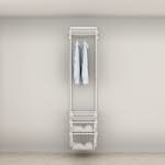 Garderobslösning Elfa Ready Solution Classic 12 49 cm Vit