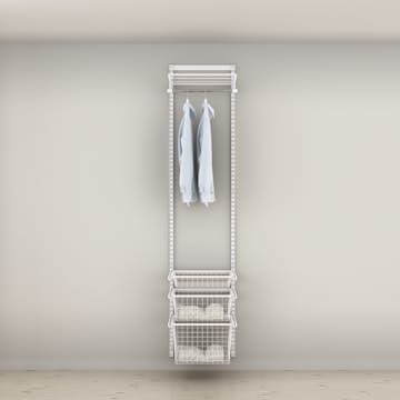 Garderobslösning Elfa Ready Solution Classic 12 49 cm Vit