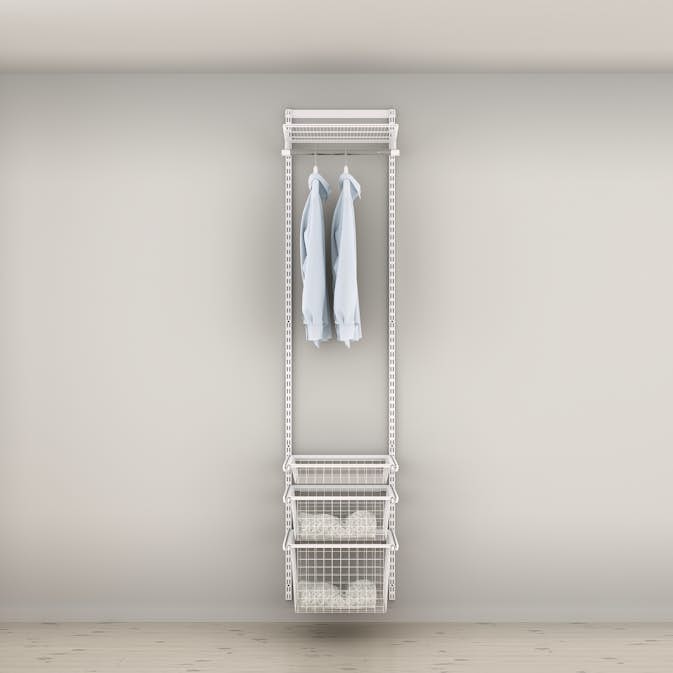 Garderobslösning Elfa Ready Solution Classic 12 49 cm Vit