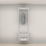 Garderobslösning Elfa Ready Solution Classic 13 64 cm Vit