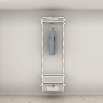 Garderobslösning Elfa Ready Solution Classic 13 64 cm Vit