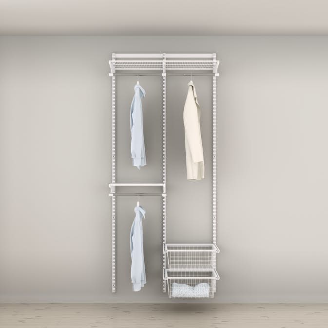 Garderobslösning Elfa Ready Solution Classic 15 94 cm Vit