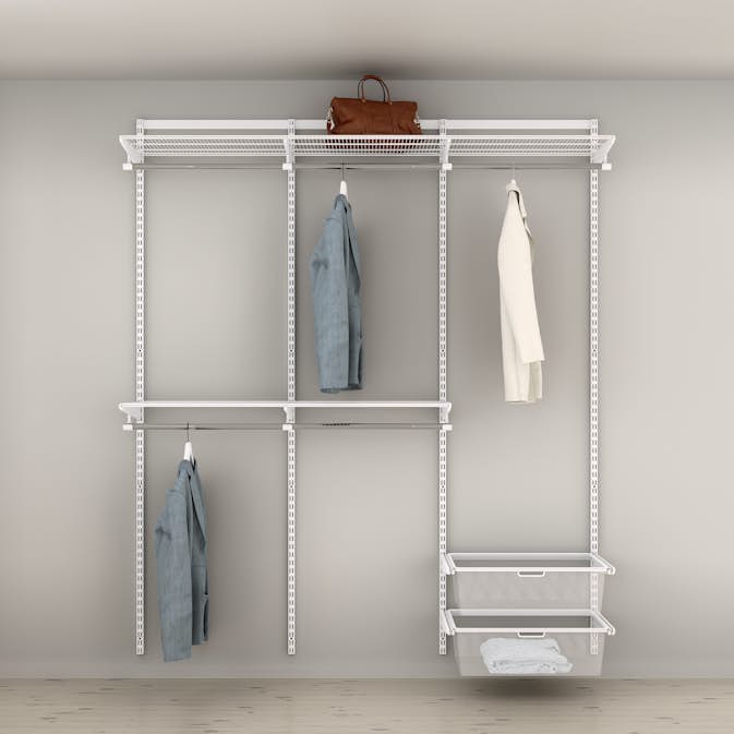 Garderobslösning Elfa Ready Solution Classic 16 186 cm Vit