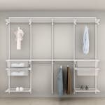 Garderobslösning Elfa Ready Solution Classic 18 247 cm Vit