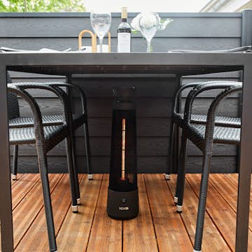 Terrassvärmare HEAT1 ECO High-line Golvmodell 1200W Svart