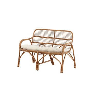 Rottingsoffa Venture Home Nella, Naturfärgad Utesoffa