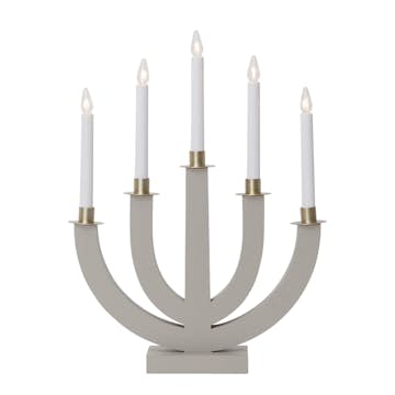 Ljusstake Star Trading Eli 5-armad Adventsljusstake