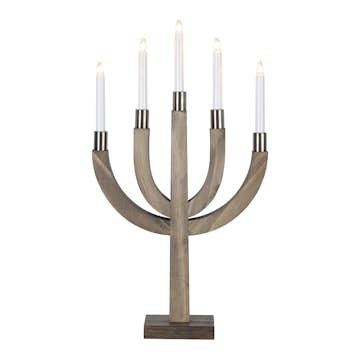 Ljusstake Star Trading Elias 5-armad Adventsljusstake