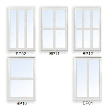 Bågpost Svenska Fönster Fast Genomgående Träfönster