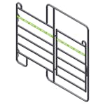 Fotbågegrind Willab med Dörr
