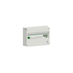 Normcentral Schneider Electric Förmonterad 1 kapsling, 3P huvudbrytare, 4P JFB, 7x1P MCB 10 och 16A, faskena 12 moduler