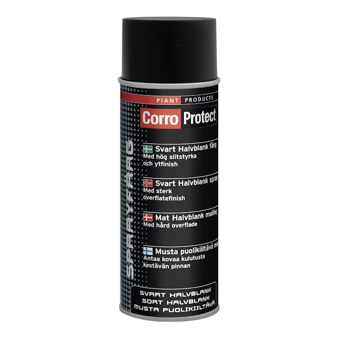 Täckfärg CorroProtect Färg Halvblank Svart