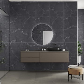 Våtrumsskiva Fibo 2272-LM6060 S Black Marble 10x620x3020 mm