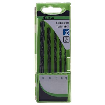 Spiralborrsats Luna Tools I HSS