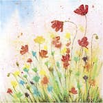 Servetter Creativ Company Ängsblomma 33 x 33 cm 20 st