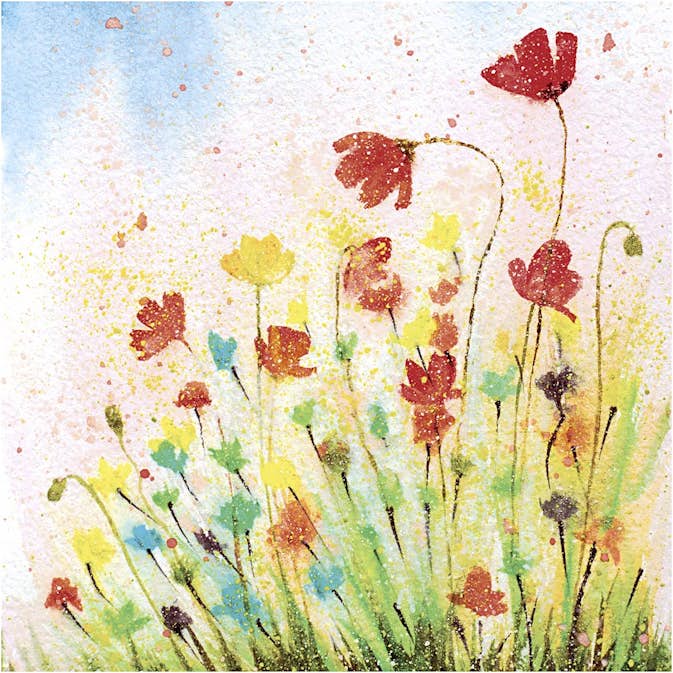 Servetter Creativ Company Ängsblomma 33 x 33 cm 20 st