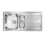 Diskbänk DecoSteel Atlantic 15 Rostfri med Dubbel Diskho för Kök eller Tvättstuga