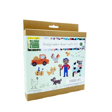 Pärlpysselkit Nabbi BioBeads Kit Bondgård