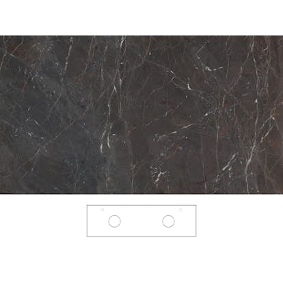 Bänkskiva Svedbergs Brecc för Dubbla Tvättställ