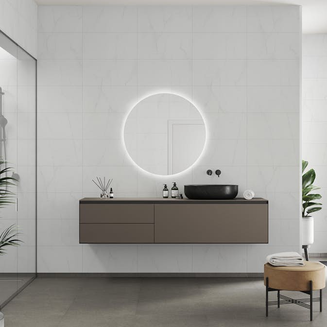 Våtrumsskiva Fibo 2487-LM6030 S Bianco Marble 10x620x3020 mm