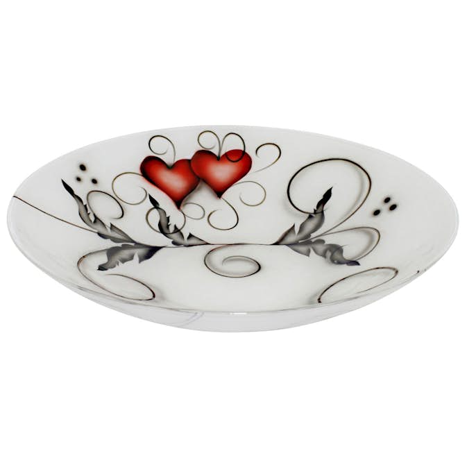 Fat Nybro Crystal Heart Crystal Ink