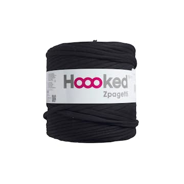 Zpagetti T-shirtgarn Svart 700 g - Återvunnet Material