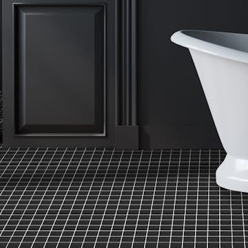Klinkermosaik Arredo Titan Svart Blank 5x5 cm