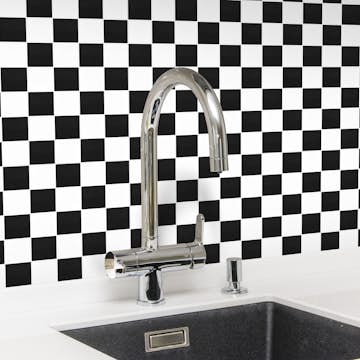 Klinkermosaik Arredo Titan Mix Svart/Vit Blank 5x5 cm