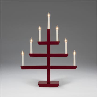 Adventsljusstake Gnosjö Konstsmide 2573 Träljusstake 7 Ljus