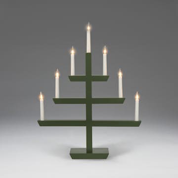 Adventsljusstake Gnosjö Konstsmide 2573 Träljusstake 7 Ljus