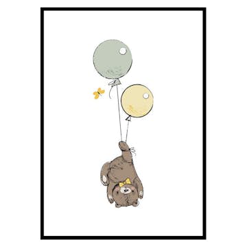 Poster Gallerix Animals And Balloons No3