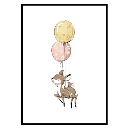 Poster Gallerix Animals And Balloons No5