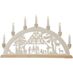 Adventsljusstake Star Trading Dassel Trä