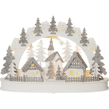 Adventsljusstake Star Trading Grauberg