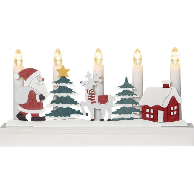 Adventsljusstake Star Trading Billy BO 5-Armad Batteridriven