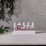 Adventsljusstake Star Trading Jolly 5 Ljus Batteridriven