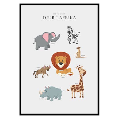 Poster Gallerix Djur I Afrika
