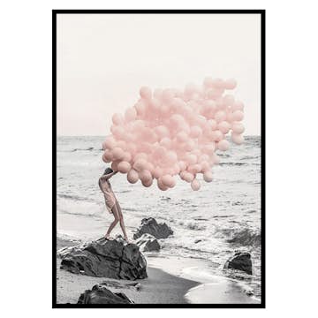 Poster Gallerix Pink Balloons No1