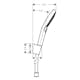 Duschhållarset Hansgrohe Raindance Select S PowderRain