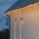 Istappsslinga Gnosjö Konstsmide Bågar 184L Amber LED